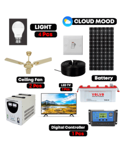 85 Watt 4 Light 2 Fan Solar Package